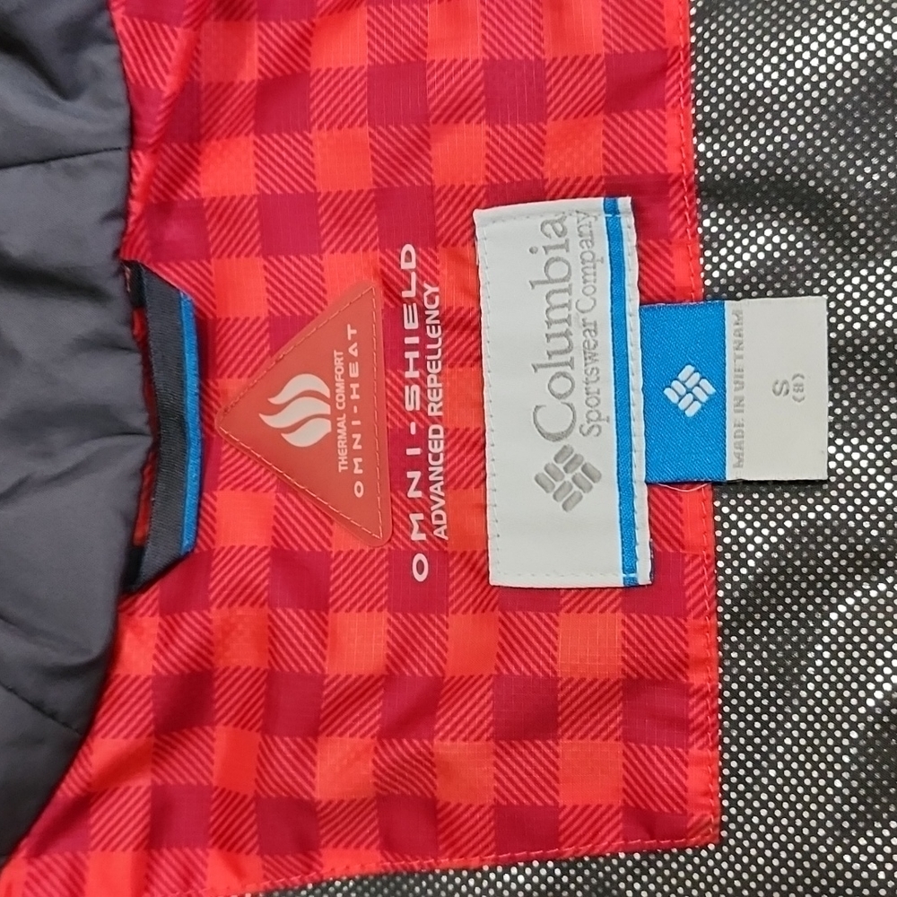 Columbia Red Checkered Pattern Filled Jacket - Picture 8 of 12